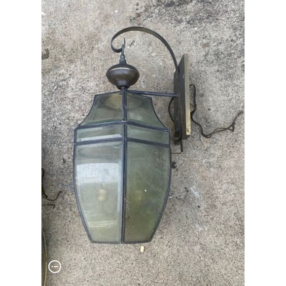 1940s Vintage Traditional Porch Carriage Light Fixture Octangle Wall Sconce 20” - Picture 4 of 10